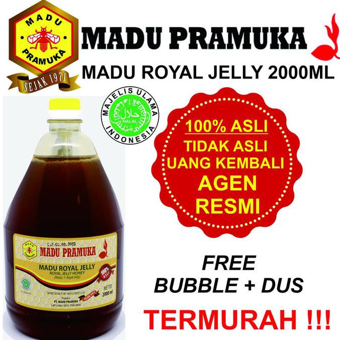 

Madu Pramuka Asli Madu Royal Jelly (Madu + Royal Jelly) 2000Ml Heraproject456