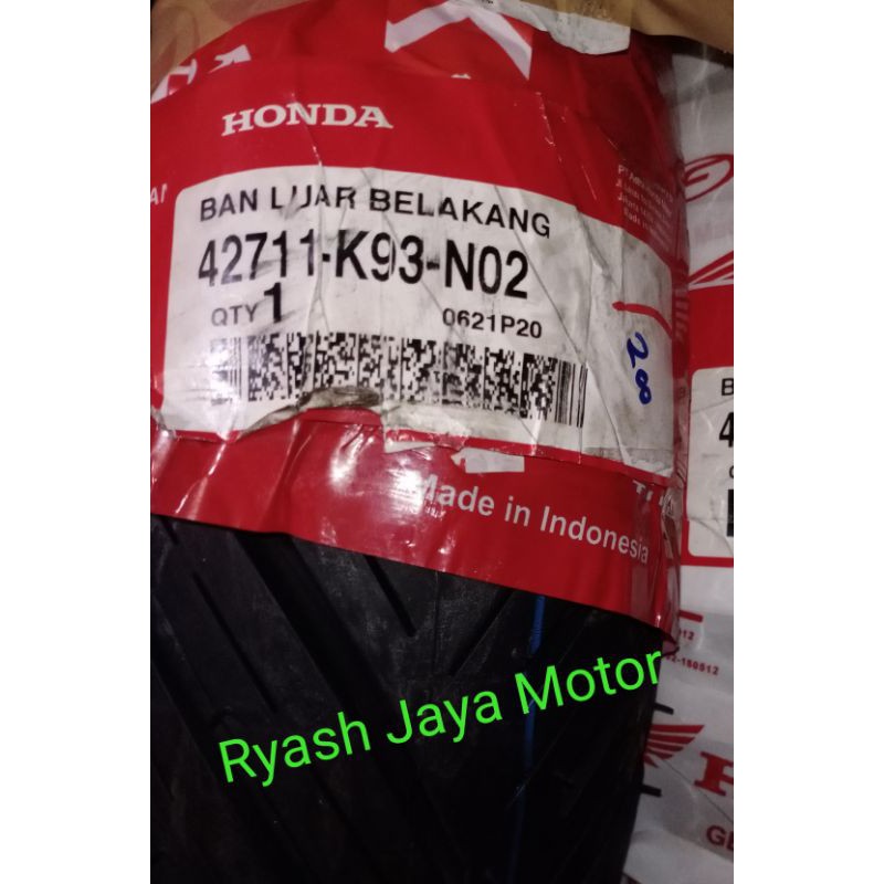 Ban Tubeless belakang AHM K93 110/90-12 For Scoopy Esp donat/vespa/sejenis