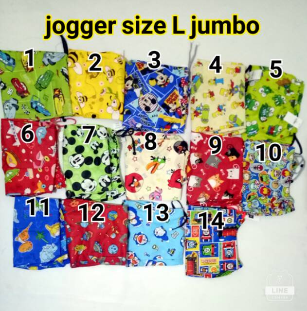 Celana joger anak usia 4- 8 tahun jogger nabLfashion