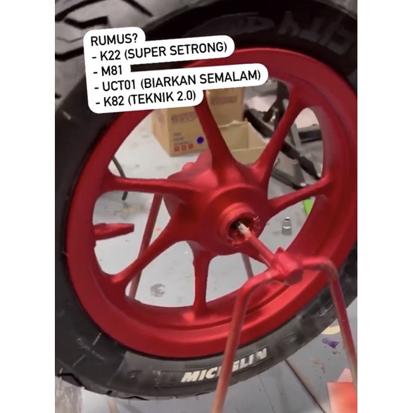 PAKET VELG SAPPORO ULTIMATE SATIN CHROME RED