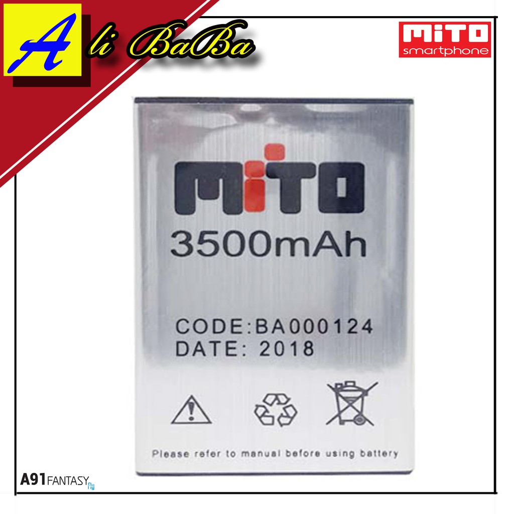 Baterai Handphone Mito A91 A230 Fantasy Fly Double Power Mito Ba 00124 Batre Hp Mito Battery Mito Shopee Indonesia
