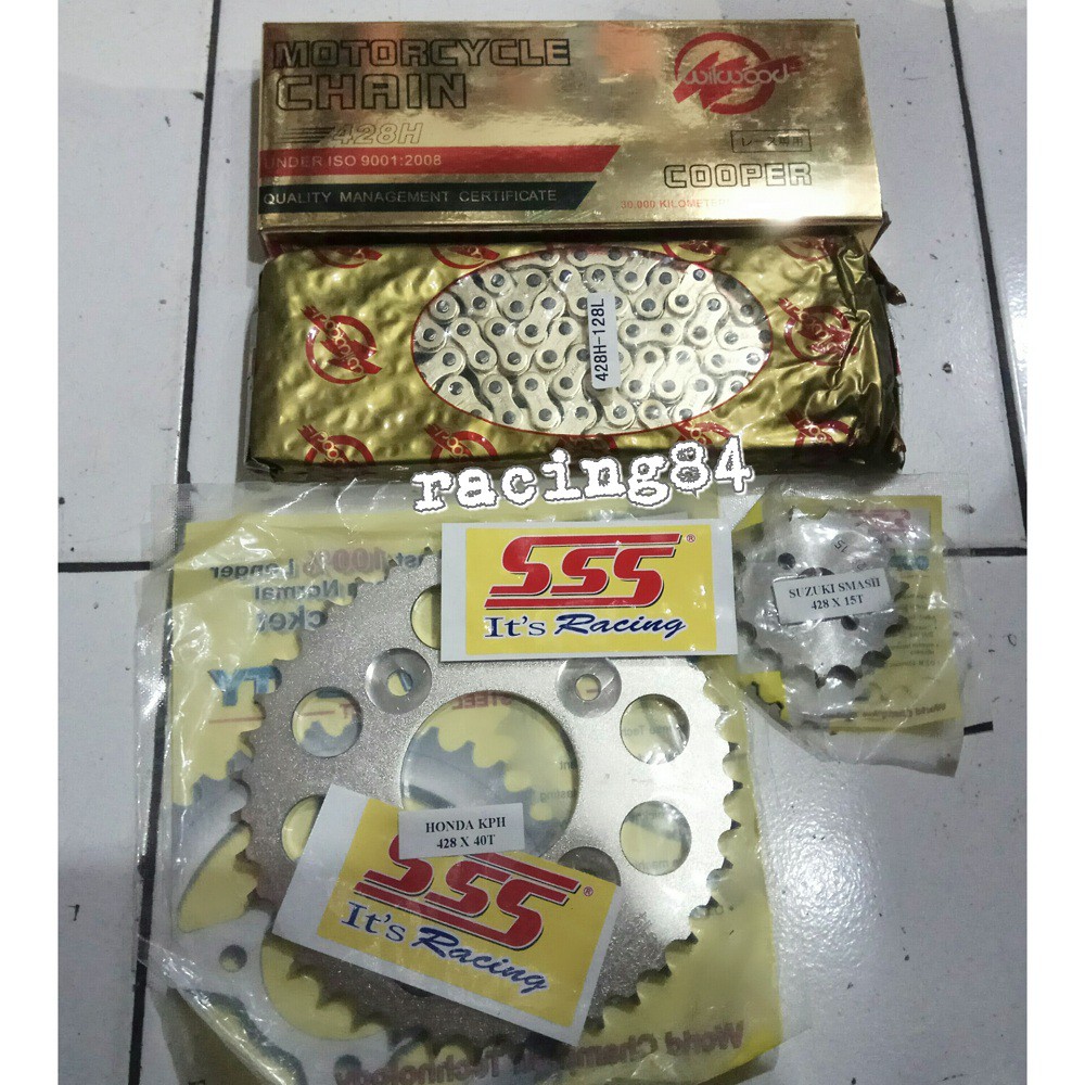 GEAR Set SSS VERZA Dan BYSON Rantai WILLWOOD Original