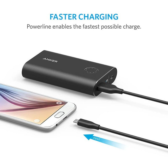 Top Kabel Charger Anker PowerLine Micro USB Black
