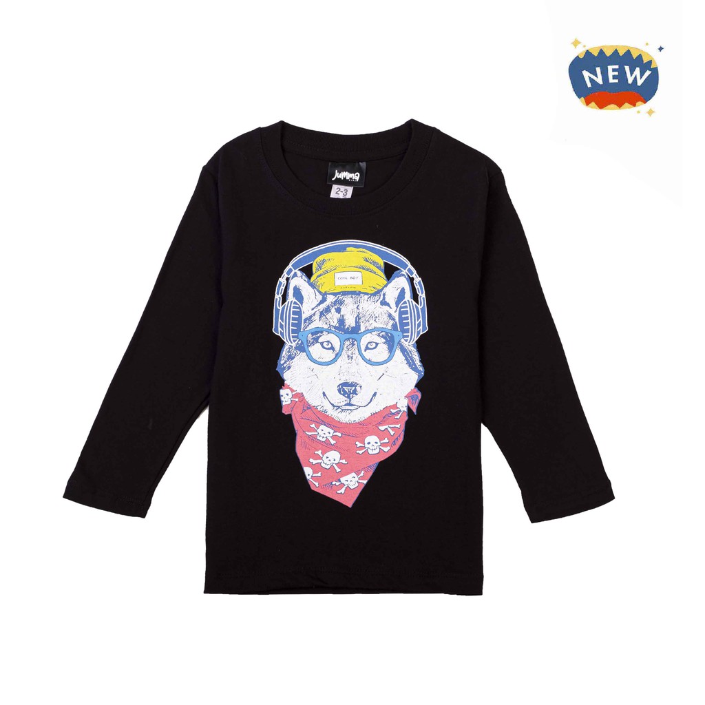 

JummaKids Wolf Gang Long Sleeve Printed Anak