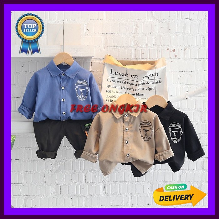 One Set Model Terbaru Stelan Balita Kekinian Oneset Import Termurah Baju Celana Anak Ori Baju Stelan