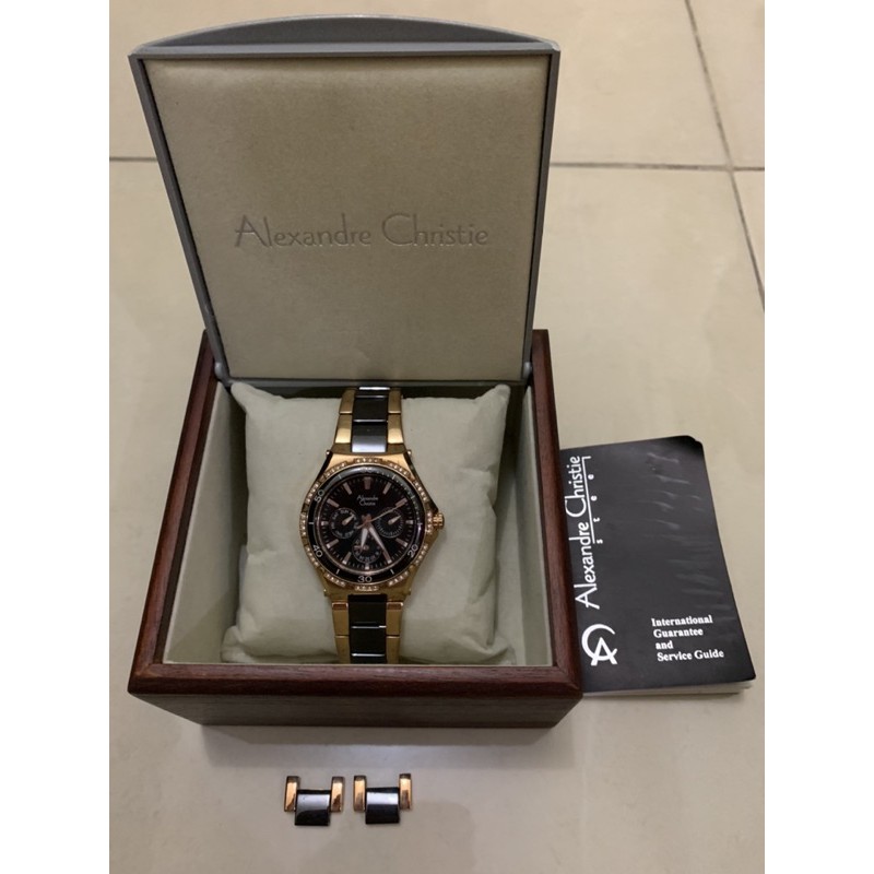 Preloved Jam Tangan Alexander christie Original / AC 2294 BF