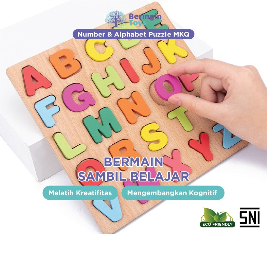 Mainan Edukasi - Wooden Toys - Mainan Anak Number &amp; Puzzle - Mainan Anak