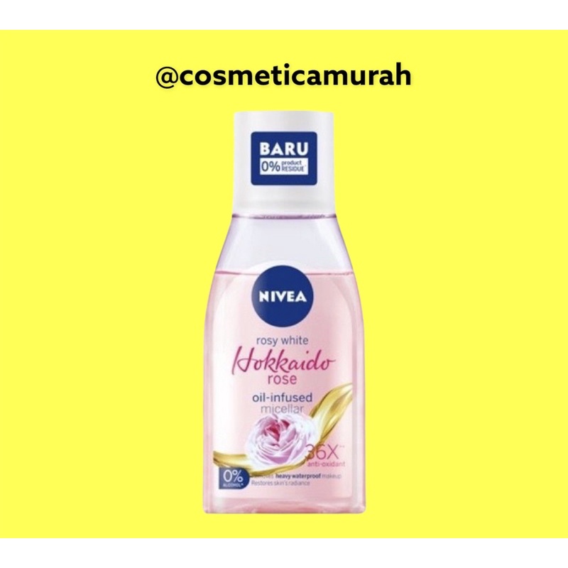 [ 125 ml ] nivea Micellair water hokkaido | nivea micellar water | Nivea pembersih wajah hydration || nivea micelaar water pearl white || micelair water black expert