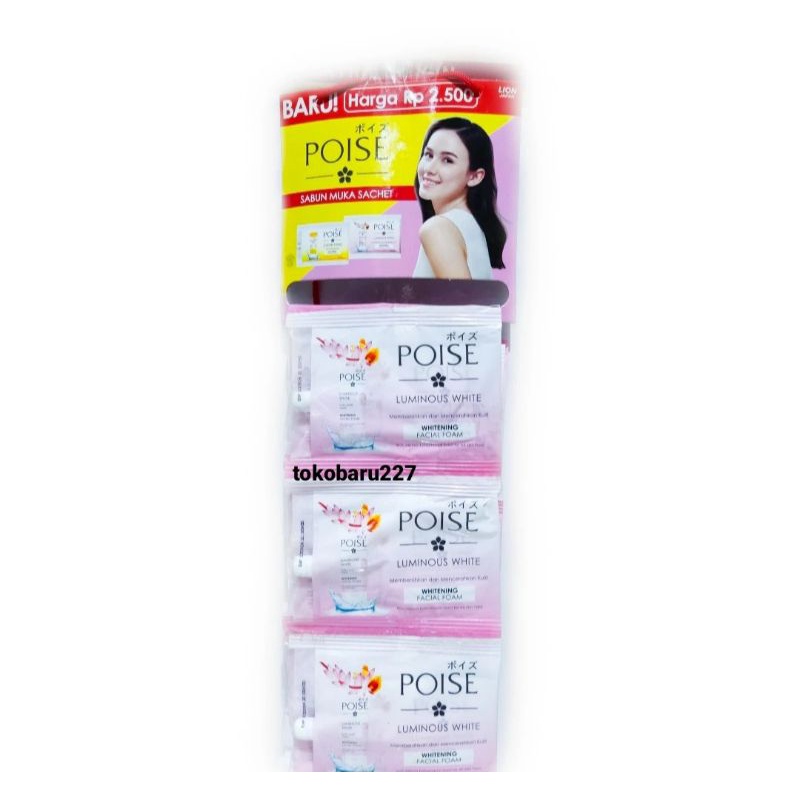Poise Facial Foam sachet (1renceng = 12sachet)