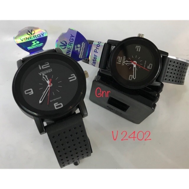 JAM TANGAN COUPLE NEW VINERGY 2402 BLACK