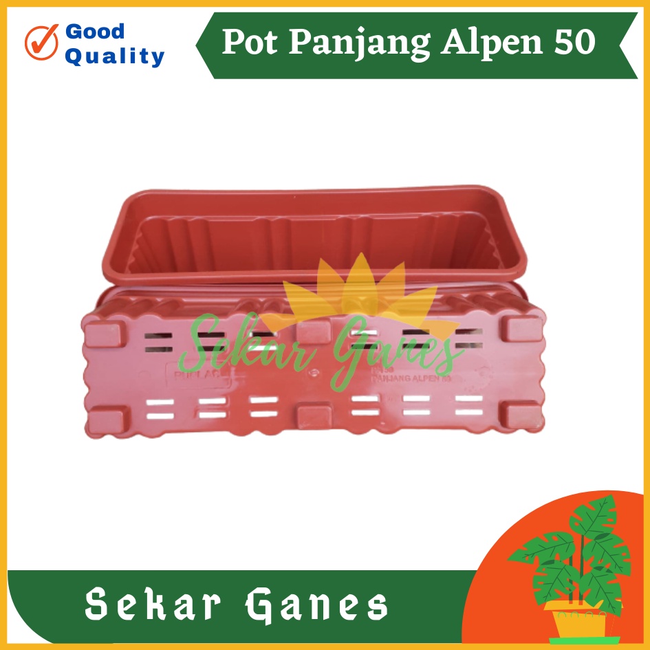 Pot Panjang Alpen 50 Putih Hitam Hijau Coklat Merah Bata Pot Bunga Segi 50cm 70cm Pot Panjang Highway High Way 55 Pot Panjang Plastik Putih Murah