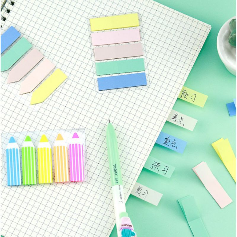 

SN03 Sticky Notes 5 Warna / Pembatas Buku Warna Warni