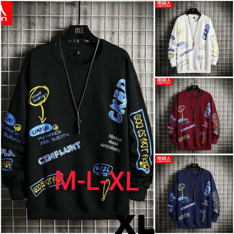 COD/DS1/BAJU SWEATSHIRT WIZZ(M-L-XL)