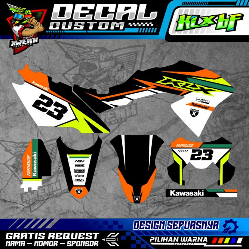 DECAL KLX BF KLX LAMA KLX G 150 OREN STABILO