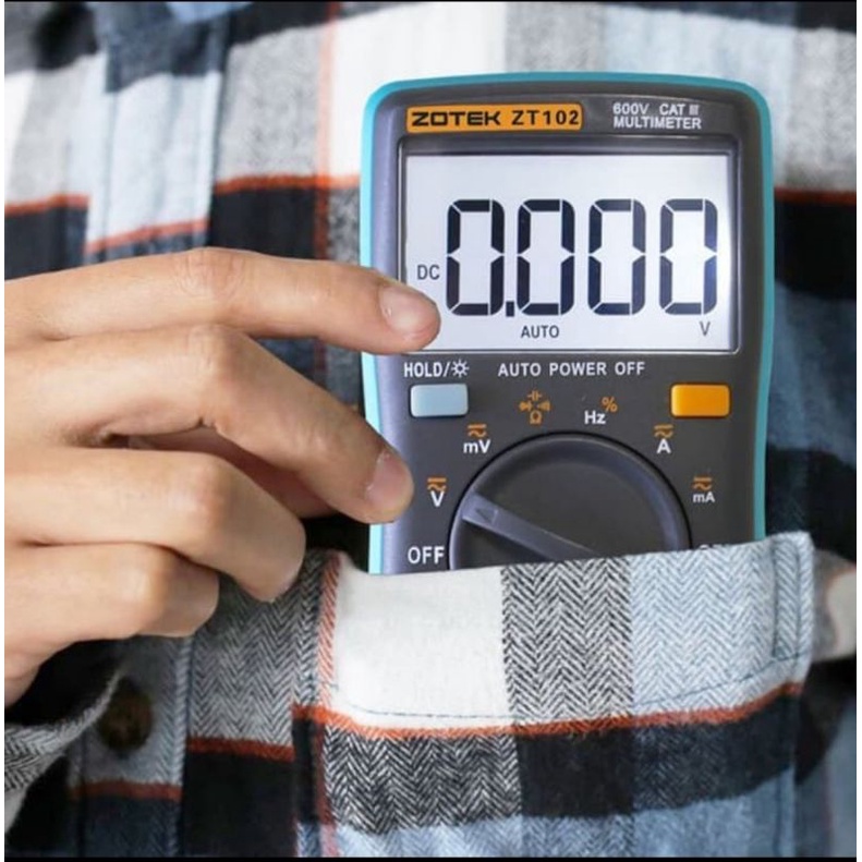 digital multitester multimeter zotex zt102