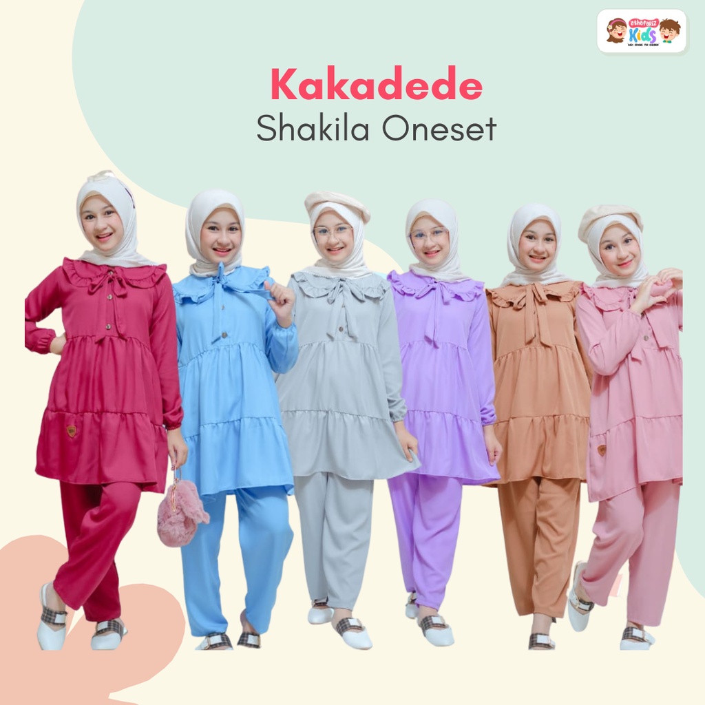 One Set Anak Perempuan/One Set Lebaran/Setelan Anak Perempuan