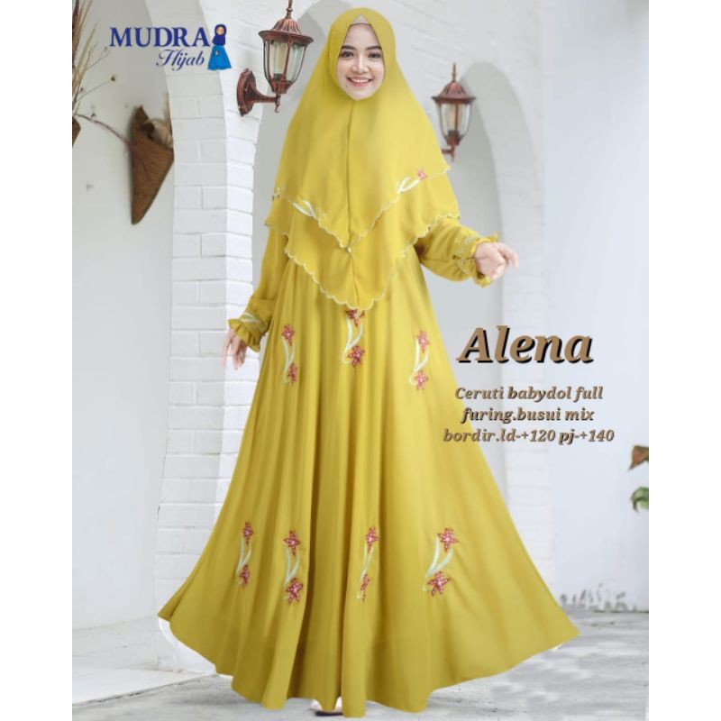 ALENA SYARI BY MUDRA HIJAB | GAMIS CANTIK MURAH
