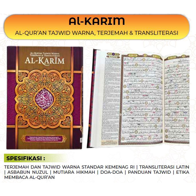 Quran Al Karim Latin Terjemahan A4 Besar