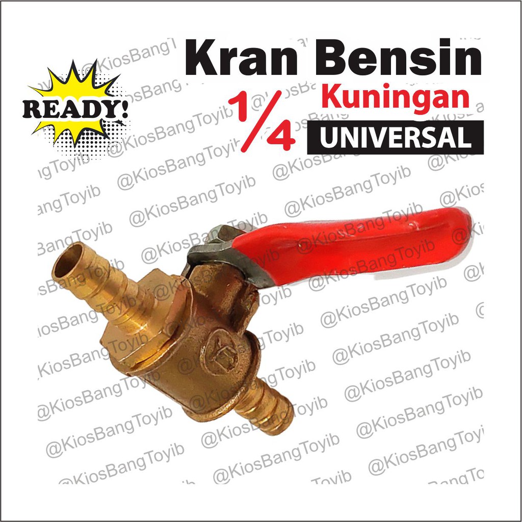 Kran Keran Bensin Motor Universal Kuningan 1/4