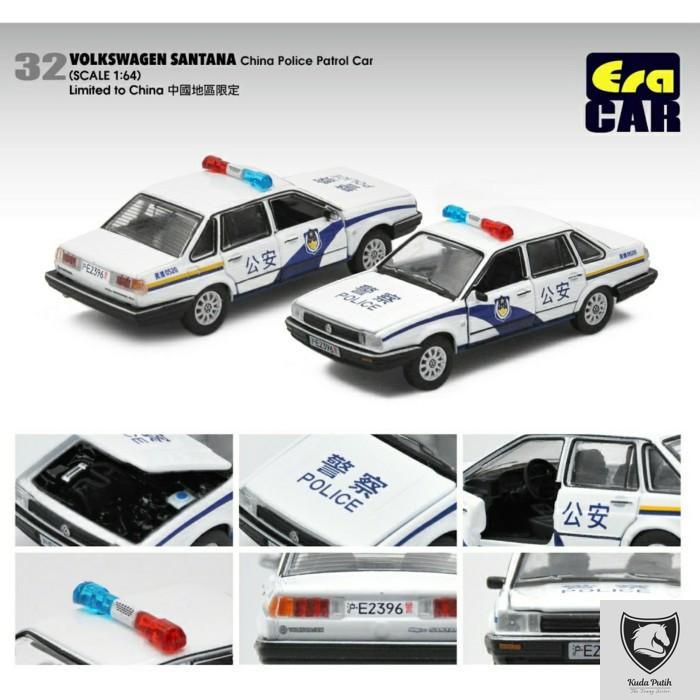 Era Car 1/64 Volkswagen Santana Vw China Police Patrol Car By Eastern