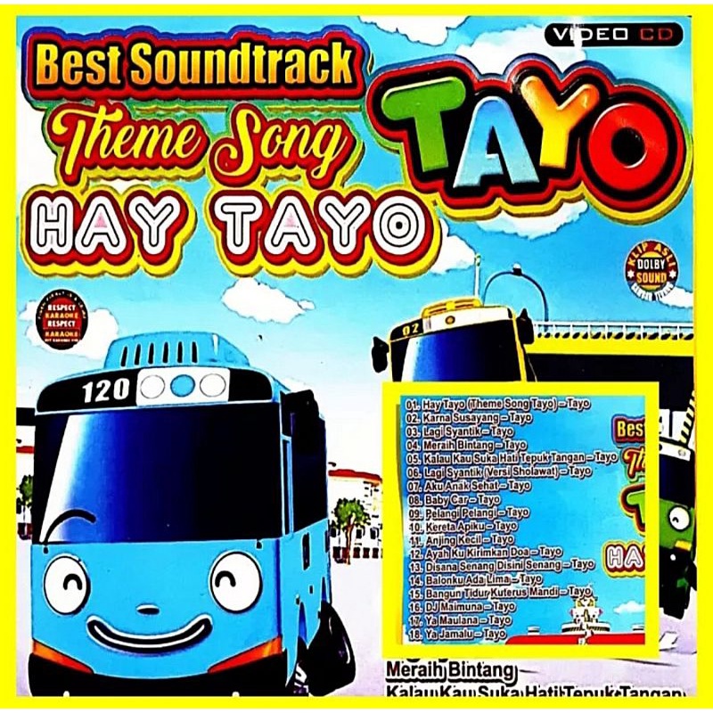 KASET VIDEO LAGU ANAK - BEST SOUNTRACK THEME SONG TAYO - HEY TAYO - BIS TAYO