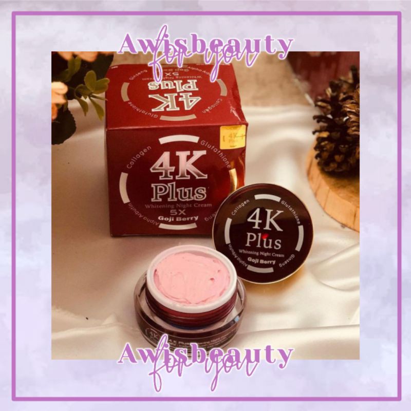 4k Plus Whitening Night Cream Goji Berry Original