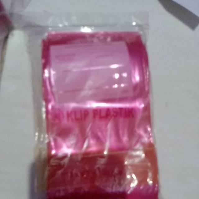 Plastik klip obat 13x8.7 pink