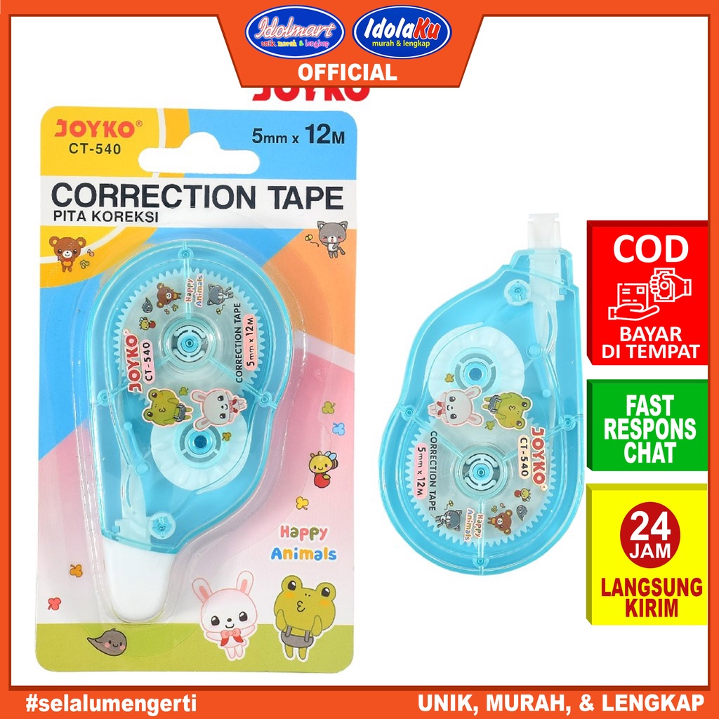 

IDOLMART TANGERANG Joyko CT-540 Correction Tape Pita - Penghapus Tinta