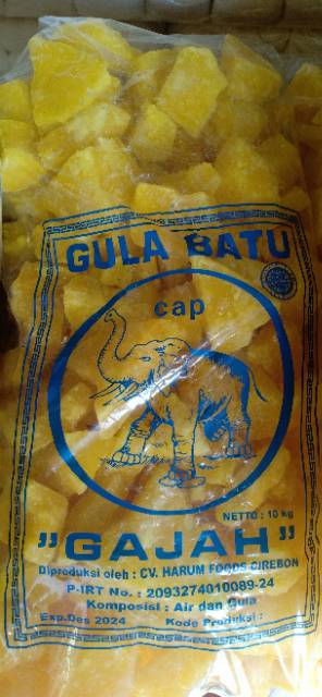 

ADY78 Gula Batu Khas Cirebon//Gula Batu Kuning Isi -+1kg