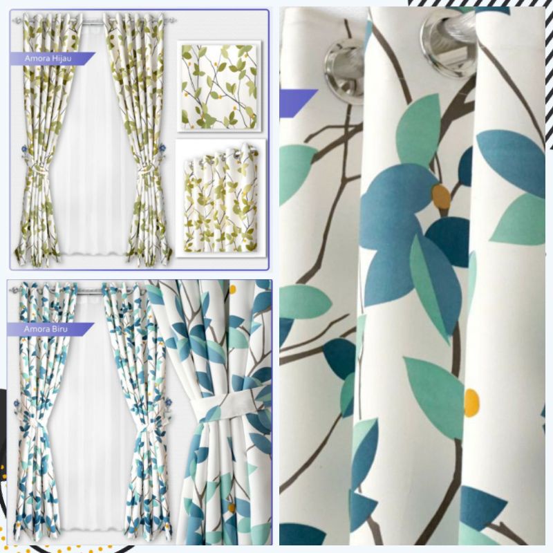 gorden pintu gorden jendela motip bunga