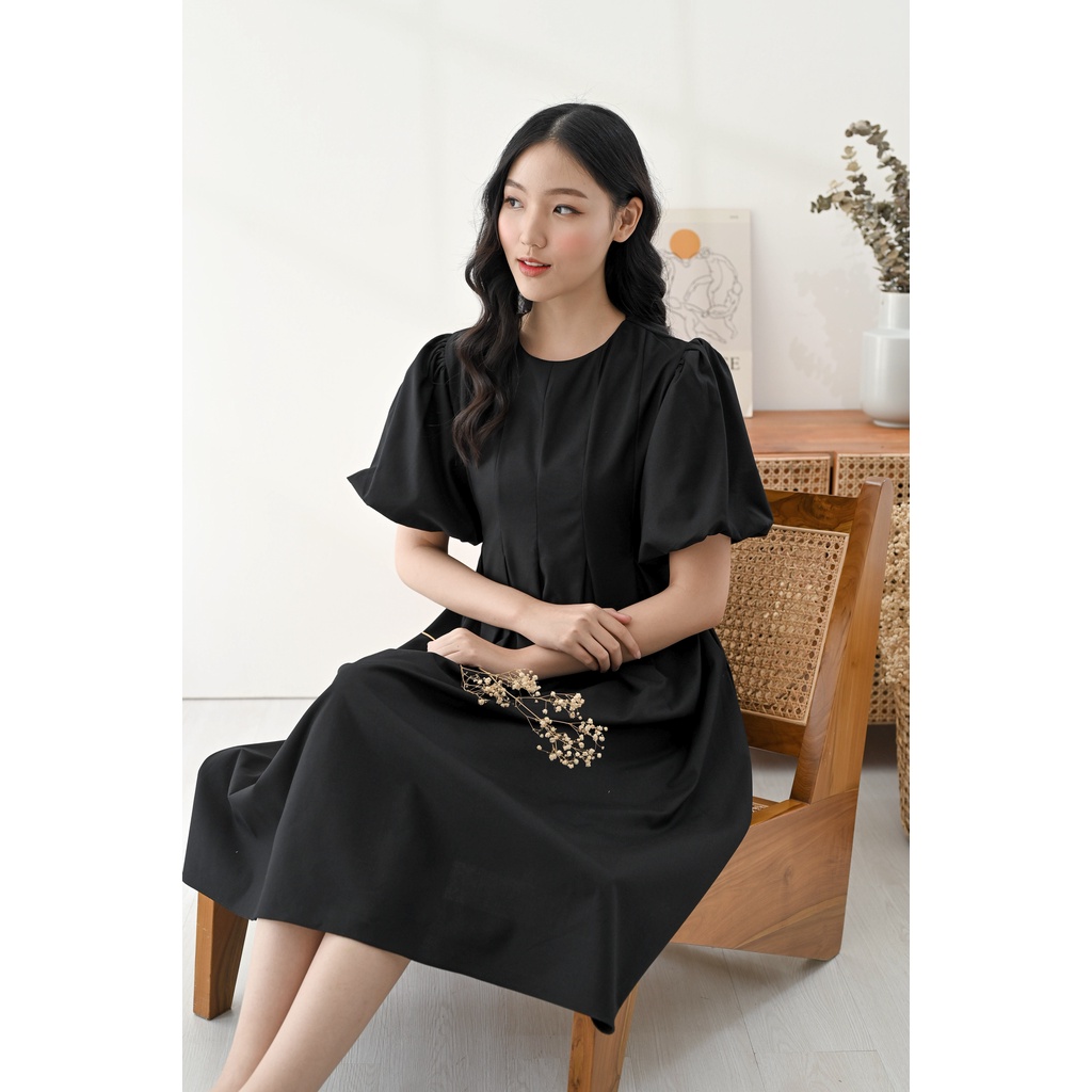 Ariane Odette Dress Black