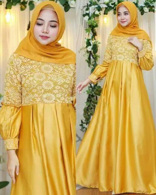 XC - Maxi Lawrencia Wanita/Maxi Dress Terbaru / Maxi Populer / Maxi Trendy Kekinian / Fashion Muslim