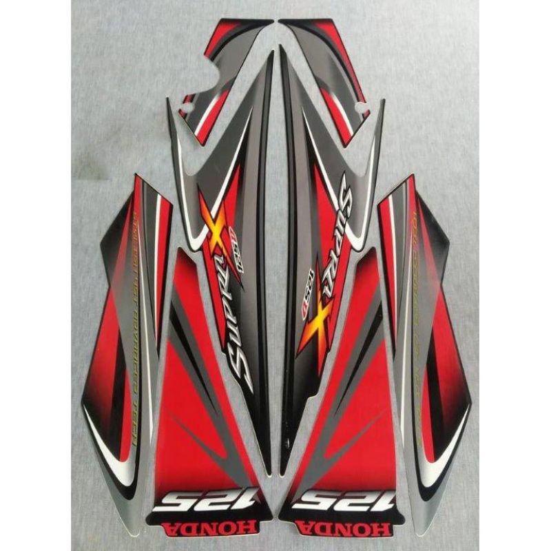 Striping Supra X 125 Honda 2010 Stiker Motor supra x 125 2010