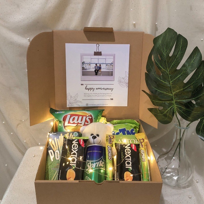 GREEN SNACK GIFT BOX | SNACK BOX HIJAU