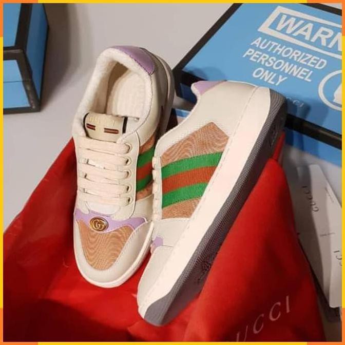 Barang Berkualitas Sepatu Wanita Sneakers Gucci Distresed Mirror VIP MURAH