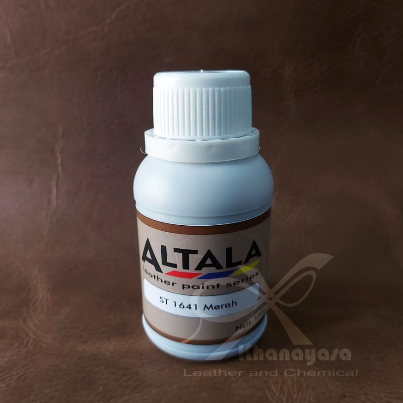 

Pewarna transparan kulit nabati atau leather Stain ST 1641 Merah 100gr