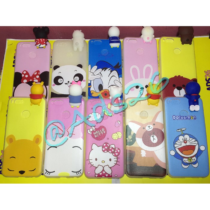 Softcase Peep Case Xiaomi Mi5X/Mi 5X/Case Intip/3D Cartoon/ Softshell
