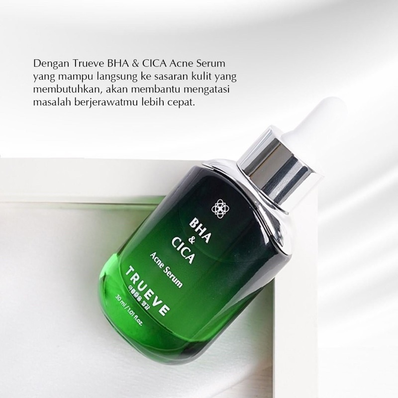 TRUEVE BHA &amp; CICA Acne Serum 30 ML serum wajah