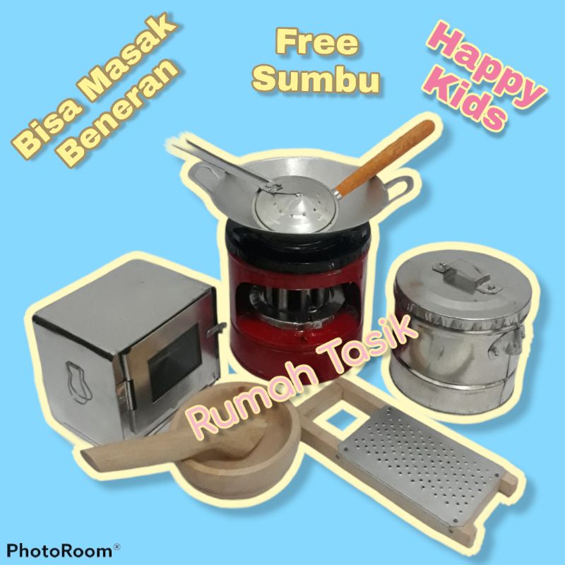 Kitchenset Mainan Masak Masakan Anak Tradisional Paket Hemat B