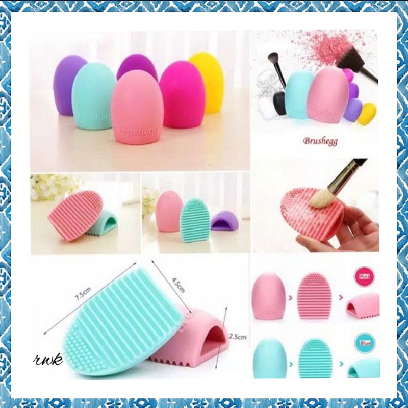 Pembersih Kuas Make Up / Brush Egg Pad