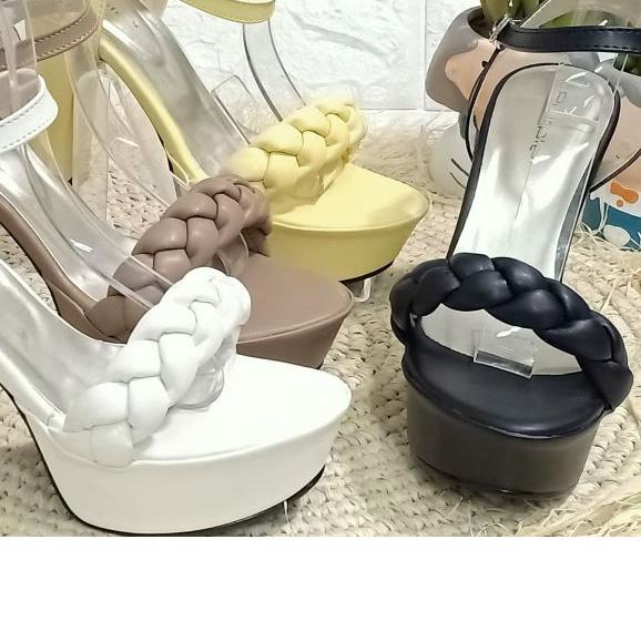 ✮ heels tali kepang cantik premium ֍