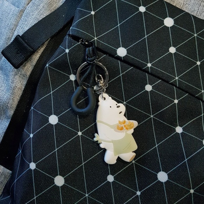 NEW Gantungan Kunci We Bare Bears / Keychain Grizz, Panda, Ice Bear - Ice Bear