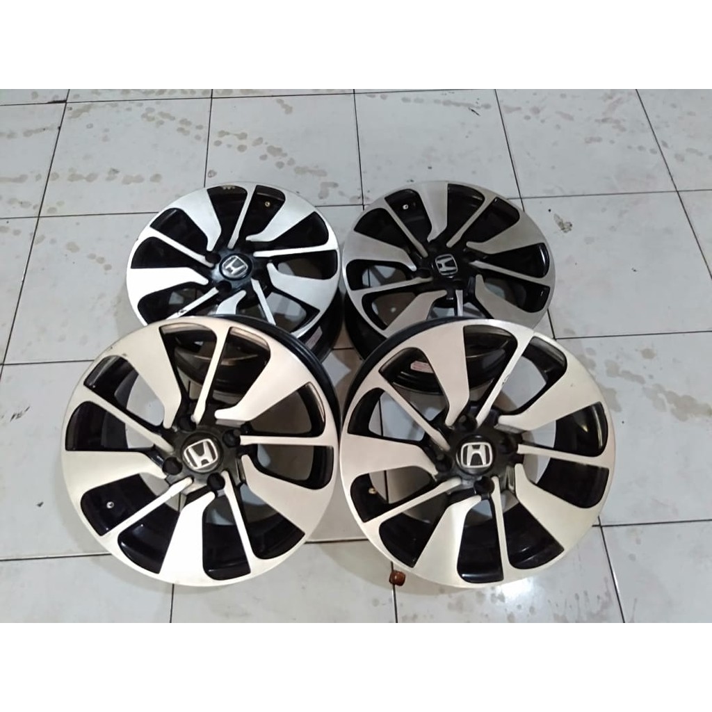 VELG BEKAS MOBIL REPLIKA BRIO RS R15X6 HOLE PCD 4X100 ET53 UNTUK AGYA SIGRA AVEGA CITY YARIS JAZZ