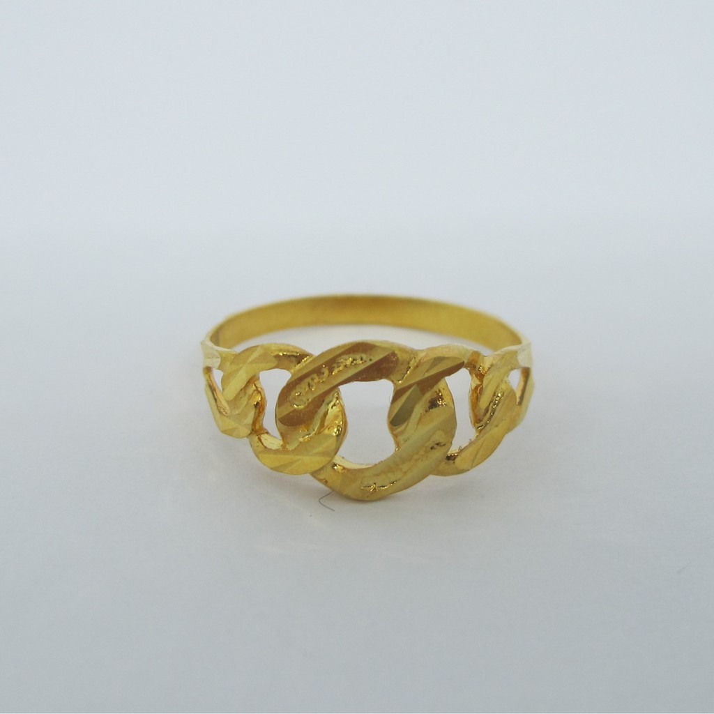 Cincin anak dan dewasa emas asli kadar 700 70% 22 1 gr sisik padat wanita pria kuning gold 11 12 13 14 15 16 17 18 1