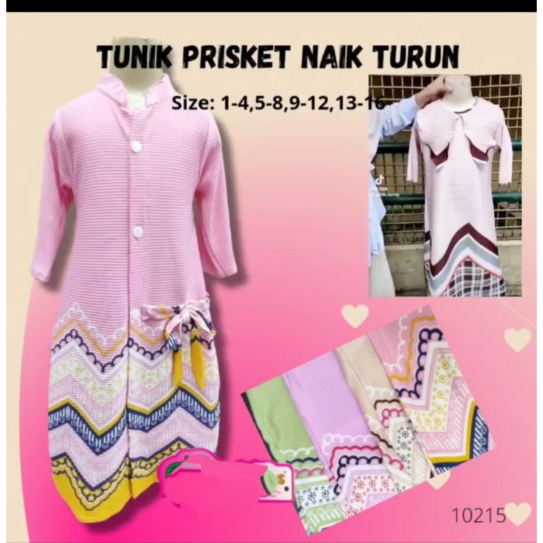 DRESS PRISKET NAIK TURUN NAIK USIA 2-10THN MOTIF RANDOM