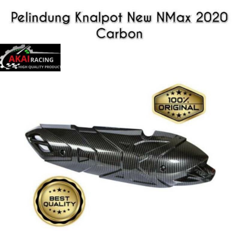 Cover Knalpot Nmax New 2020 Tutup Knalpot Nmax New 2020 Karbon Merk Akai racing Original