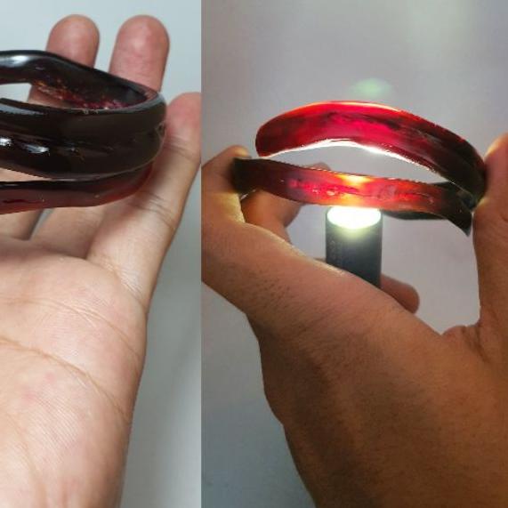 ➩ gelang akar bahar merah asli dan natural size kecil minimalis ➭