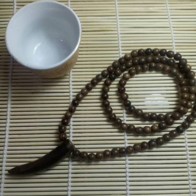 Kalung Gaharu Buaya model taring 7mm