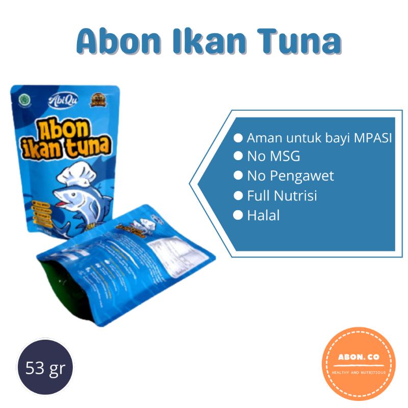 

ABON ABIQU IKAN TUNA 53gr BAYI MPASI NON MSG