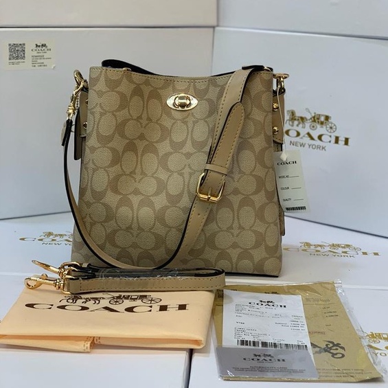 [FREE BOX] COACH WOMEN SHOULDER BAG HAND BAG TAS TERLARIS TAS COACH KUNCI TAS TERMURAH